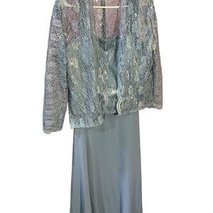 IRO Blue Maxi Slip Dress for Wedding Guests